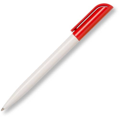 Tradeshow Espace FT Pens from Hainenko in Red are branded by Total Merchandise to show your logo.