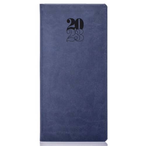 Logo branded Rio Pocket Weekly Diary in navy from Total Merchandise