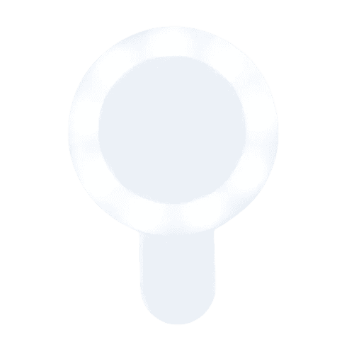 Corporate Rechargeable White Selfie Lights are custom branded by Total Merchandise