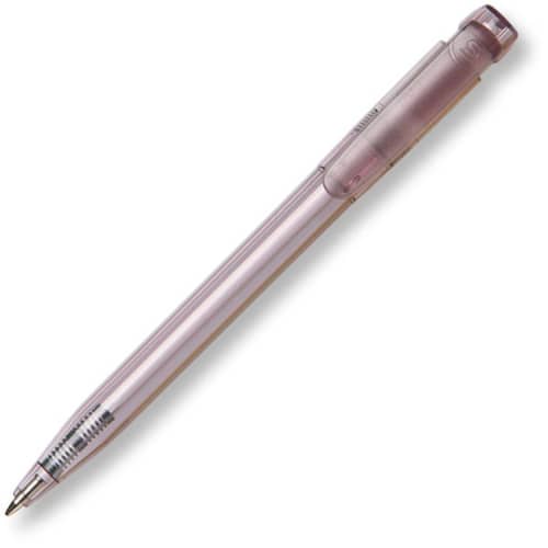 Promo Pier Transparent Pen from Hainenko in Black is branded by Total Merchandise to show your logo.