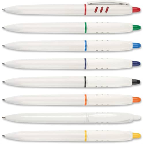 Custom S30 FT Pens are branded by Total Merchandise and are available in 8 clip colours.