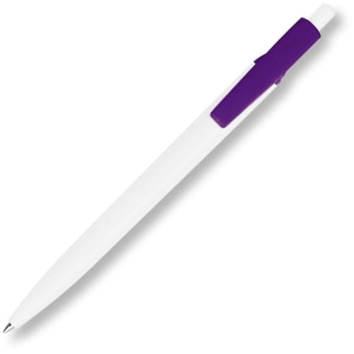 Promotional Genesis FT Pen from Hainenko with Violet clip is custom printed by Total Merchandise.