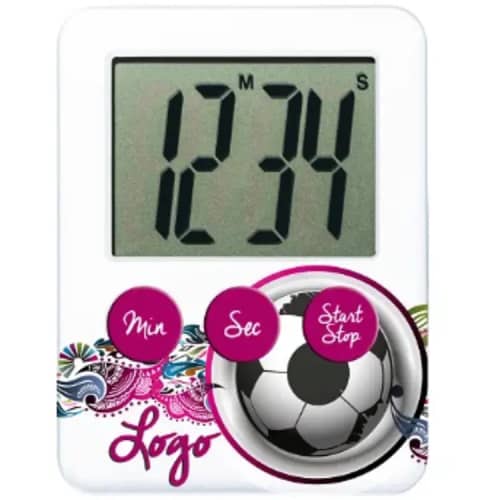 Tradeshow Kitchen Timers from Reflects UK are customised by Total Merchandise to show your logo.