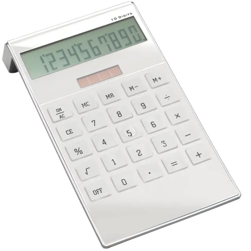 Corporate White Solar Calculator from Reflects is branded by Total Merchandise to promote your logo.