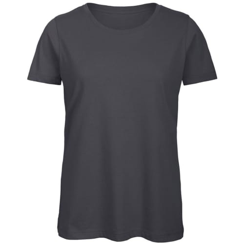 Customised dark Grey Organic Ladies T-Shirt from Total Merchandise