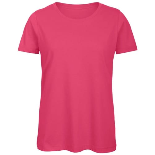 Printed fuchsia Organic Ladies T-Shirt from Total Merchandise