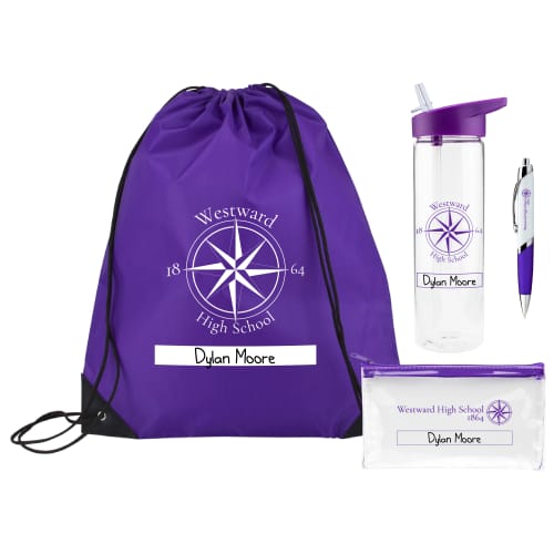 Custom Printed Back to School Sets with a Space to Write Names from Total Merchandise