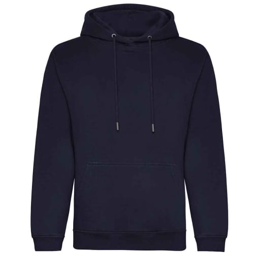 Custom Printed AWDis Organic Hoodies in New French Navy from Total Merchandise