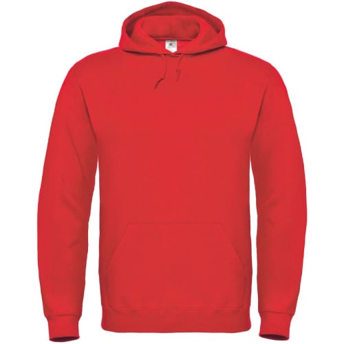 Printed red B&C Hooded Sweatshirts from Total Merchandise