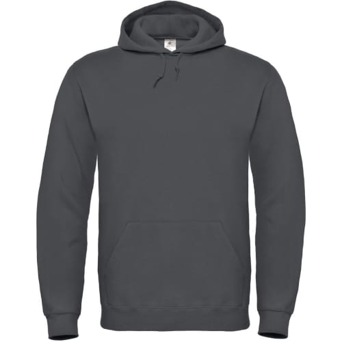 Personalised anthracite B&C Hooded Sweatshirts from Total Merchandise