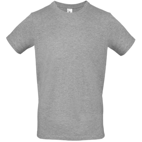 Promotional sport grey B&C Mens Round Neck T-Shirt from Total Merchandise