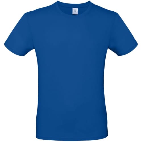 Custom branded royal blue B&C Mens Round Neck T-Shirt from Total Merchandise