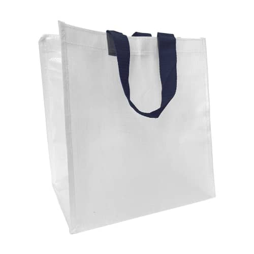 Logo branded blue Everyday Tote Bag from Total Merchandise