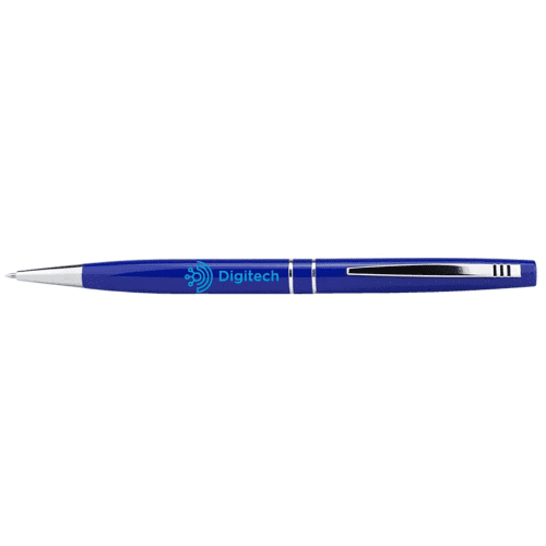 Custom printed Blue pen from the Calista Executive Notebook & Pen Set from Total Merchandise