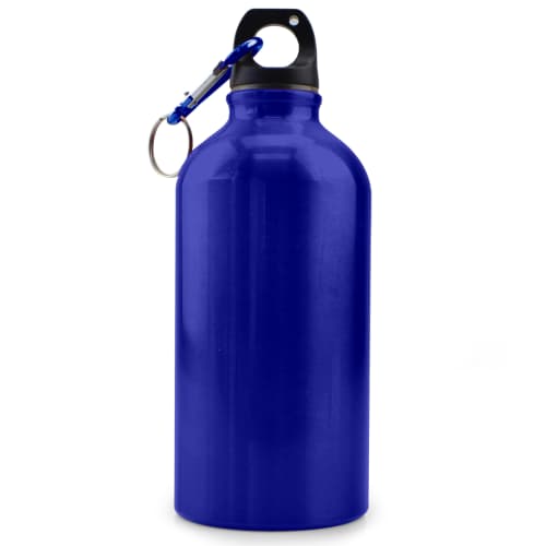 Carabiner Metal Water Bottle in Blue