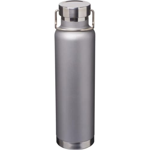 Promotional Thor 650ml Copper Vacuum Insulated Bottle in Grey from Total Merchandise