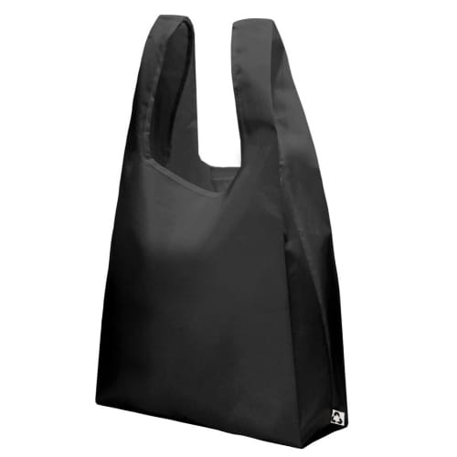 Customisable Black Vest Style Foldable Bag from Total Merchandise