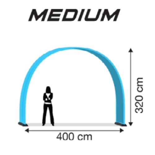 Sizes for Outdoor Event Arch Banners in medium size by Total Merchandise