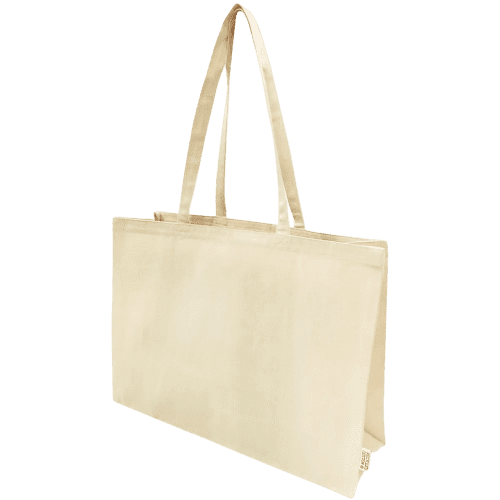 Custom Branded Large Recycled Canvas Bag in Natural Colour from Total Merchandise