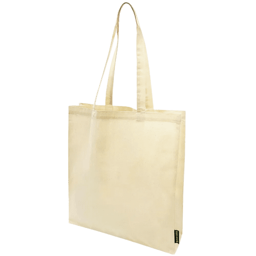 Logo printed Natural Organic Cotton Tote Bag from Total Merchandise
