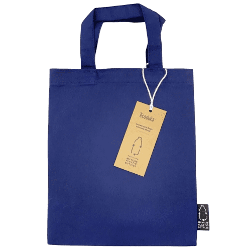 Custom branded Navy Mini rPET Bag from Total Merchandise