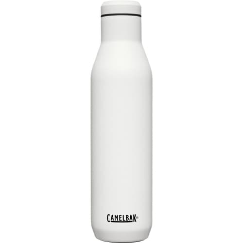 Logo branded Vacuum Insulated Bottle in White from Total Merchandise