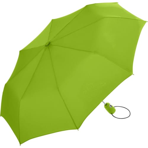 Logo printed Fare Automatic Mini Umbrella in Lime from Total Merchandise