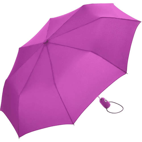 Logo branded Fare Automatic Mini Umbrella in Purple from Total Merchandise