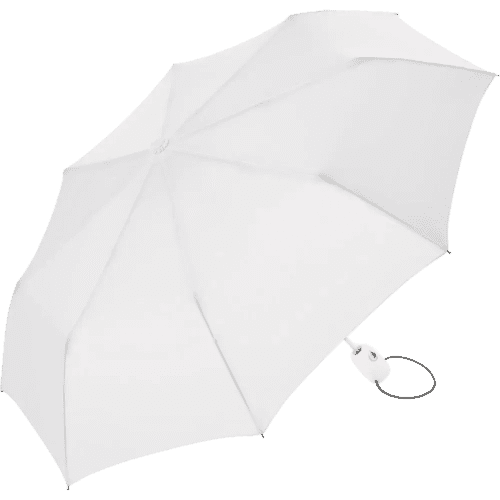 Custom printed Fare Automatic Mini Umbrella in White from Total Merchandise