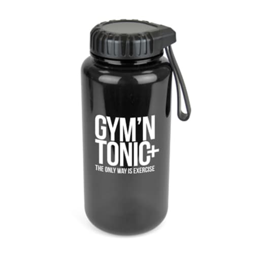 Promotional Gowing Sports Bottle in black printed by Total Merchandise to show your logo