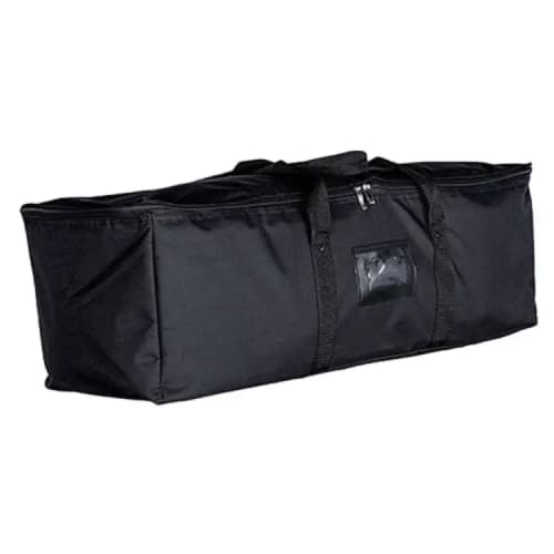 Formulate Curved Walls that are custom printed by Total Merchandise come with a black duffel bag.