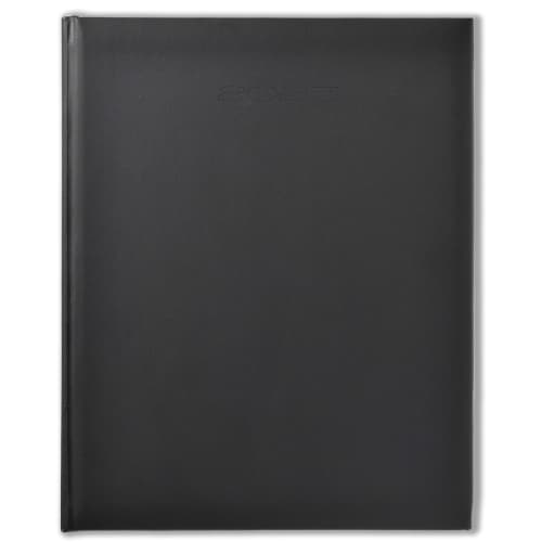 Promotional SmoothGrain Quarto Week Per Page Diary in Black from Total Merchandise