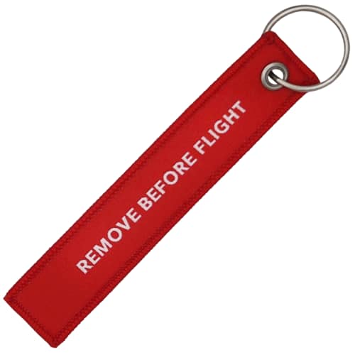 Remove Before Flight Woven Keytag