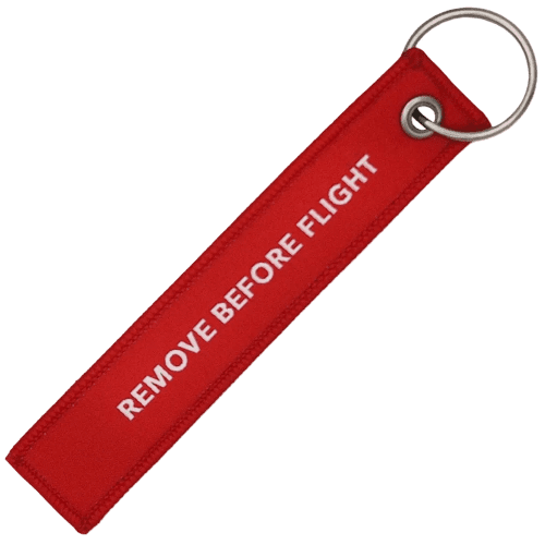 Remove Before Flight Woven Keytag
