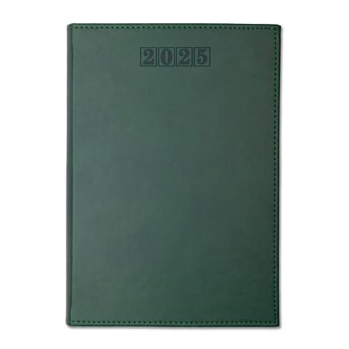 Promotional Premium A5 Week Per Page Diary in Green from Total Merchandise