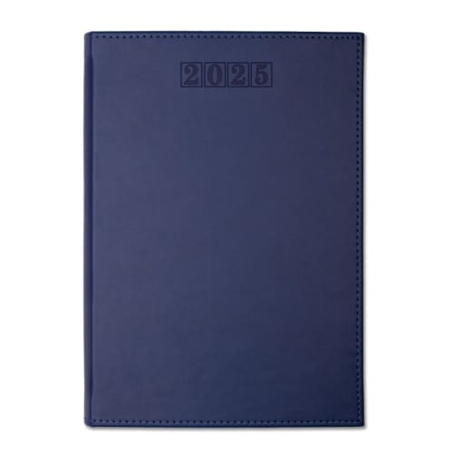 Logo branded NewHide Premium A5 Day Per Page Diary in Blue from Total Merchandise