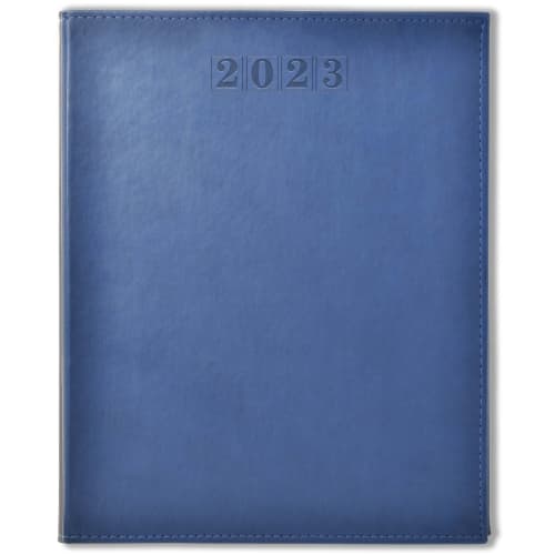 Custom branded NewHide Premium Quarto Week Per Page Diary in Blue from Total Merchandise