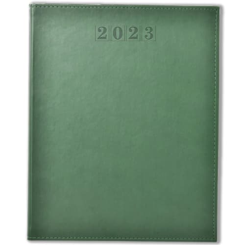 Logo printed NewHide Premium Quarto Week Per Page Diary in Green from Total Merchandise