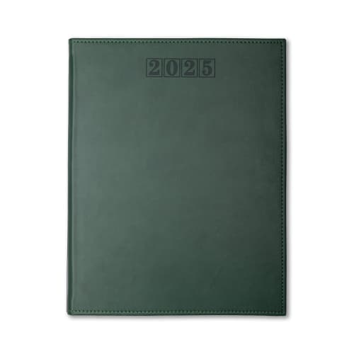 Logo printed NewHide Premium Quarto Week Per Page Diary in Green from Total Merchandise