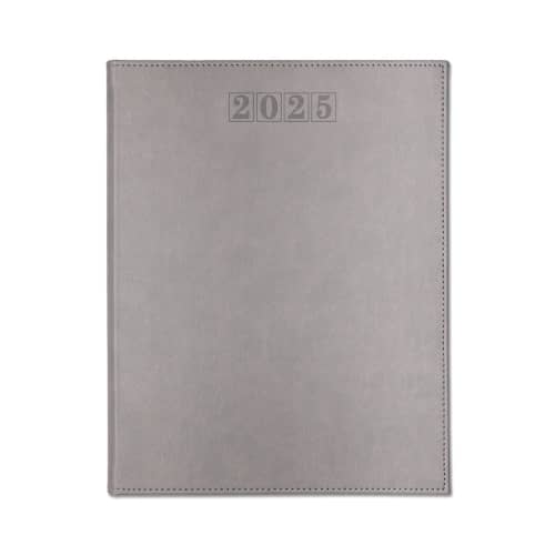 Logo branded NewHide Premium Quarto Week Per Page Diary in Graphite from Total Merchandise