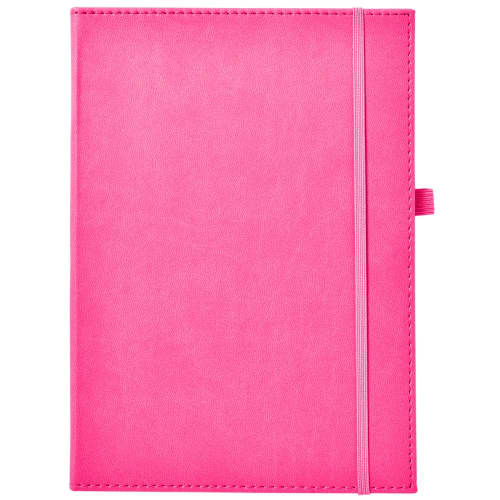 Promotional NewHide Super Soft Cover Notebook in Pink from Total Merchandise