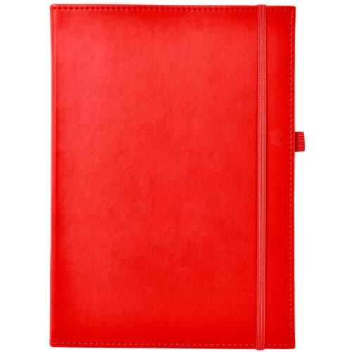 Custom printed NewHide Super Soft Cover Notebook in Red from Total Merchandise