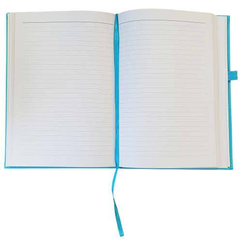 Open View of Custom Branded NewHide A5 Premium Soft Cover Notebooks from Total Merchandise