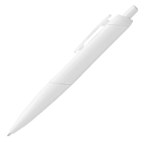 Promotional Digimax Ballpen in White with no logo on the barrel from Total Merchandise