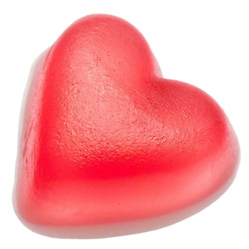 Our tradeshow Flow Wrapped Haribo Hearts are custom branded by Total Merchandise to show your logo.
