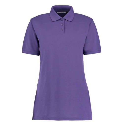 Logo printed Kustom Kit Womens Classic Polo Shirt with a design from Total Merchandise - Purple