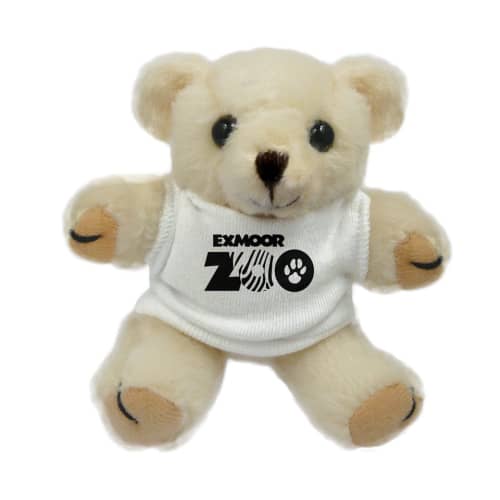 Promotional 5" Honey Bear with a T-Shirt printed with a logo by Total Merchandise.