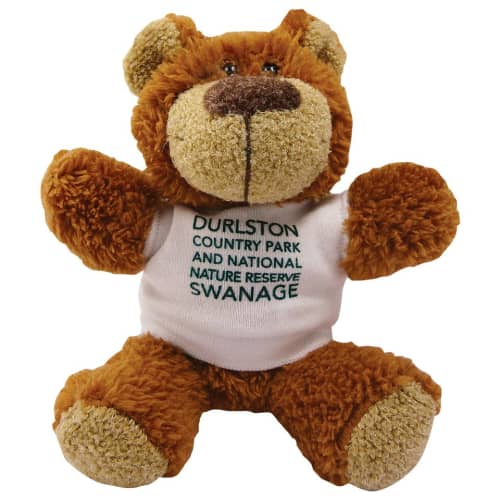 Custom 5" Buster Teddy Bear with T-Shirt Printed with a Logo by Total Merchandise.