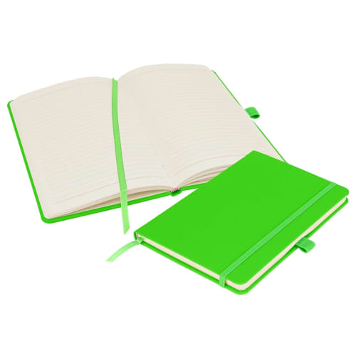 Notes London A5 Neon Notebooks in Neon Green