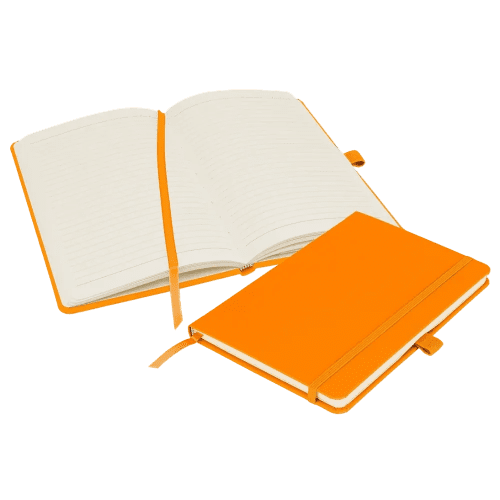 A5 Notes London Neon Notebooks in Neon Orange